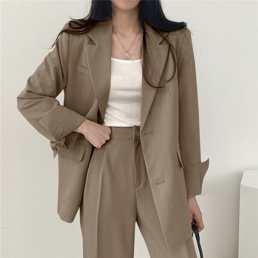 Women's Fashion L Korean Style Leisure Suit Trousers Suit