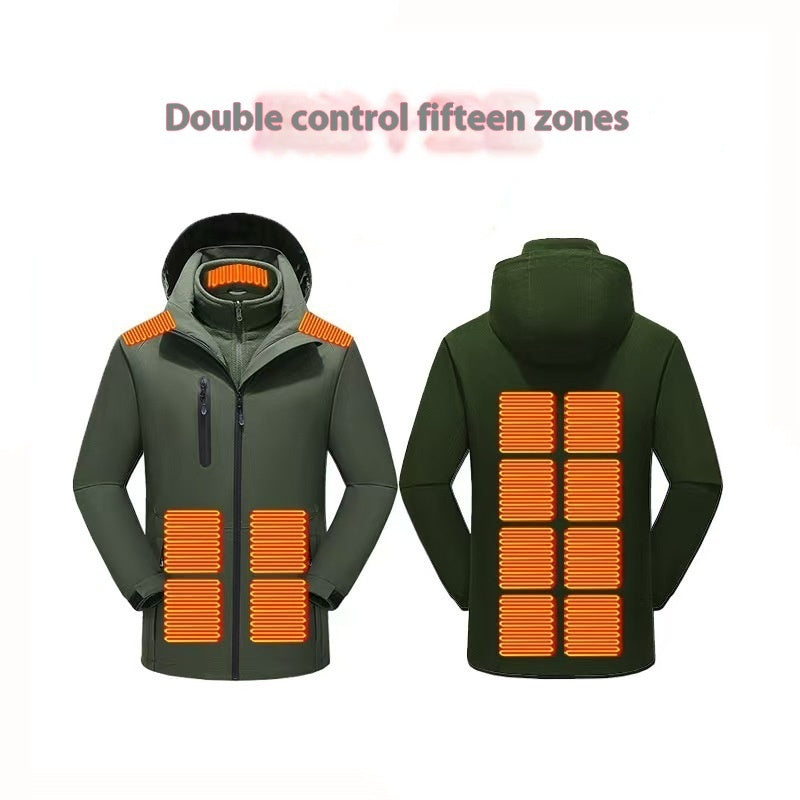 Dual Control Zone 15 Intelligent Heating Shell Jacket