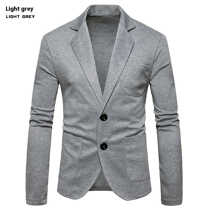 Simple Lapel Two-button Single Western Coat