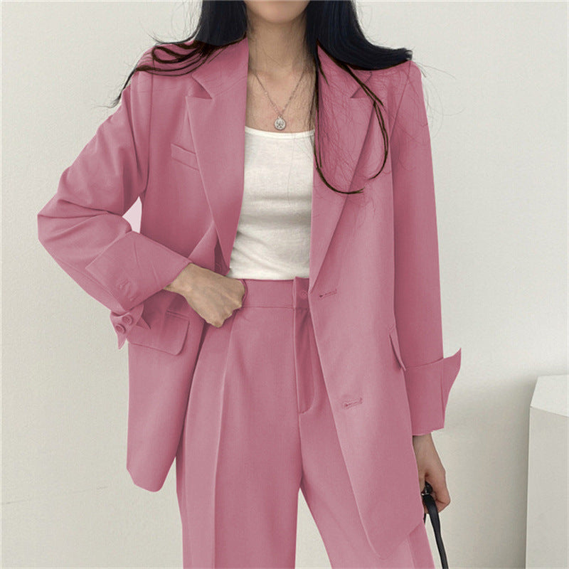 Women's Fashion L Korean Style Leisure Suit Trousers Suit