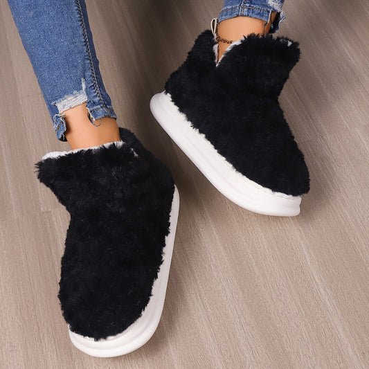 Female Winter Wear High Cotton-padded Shoes