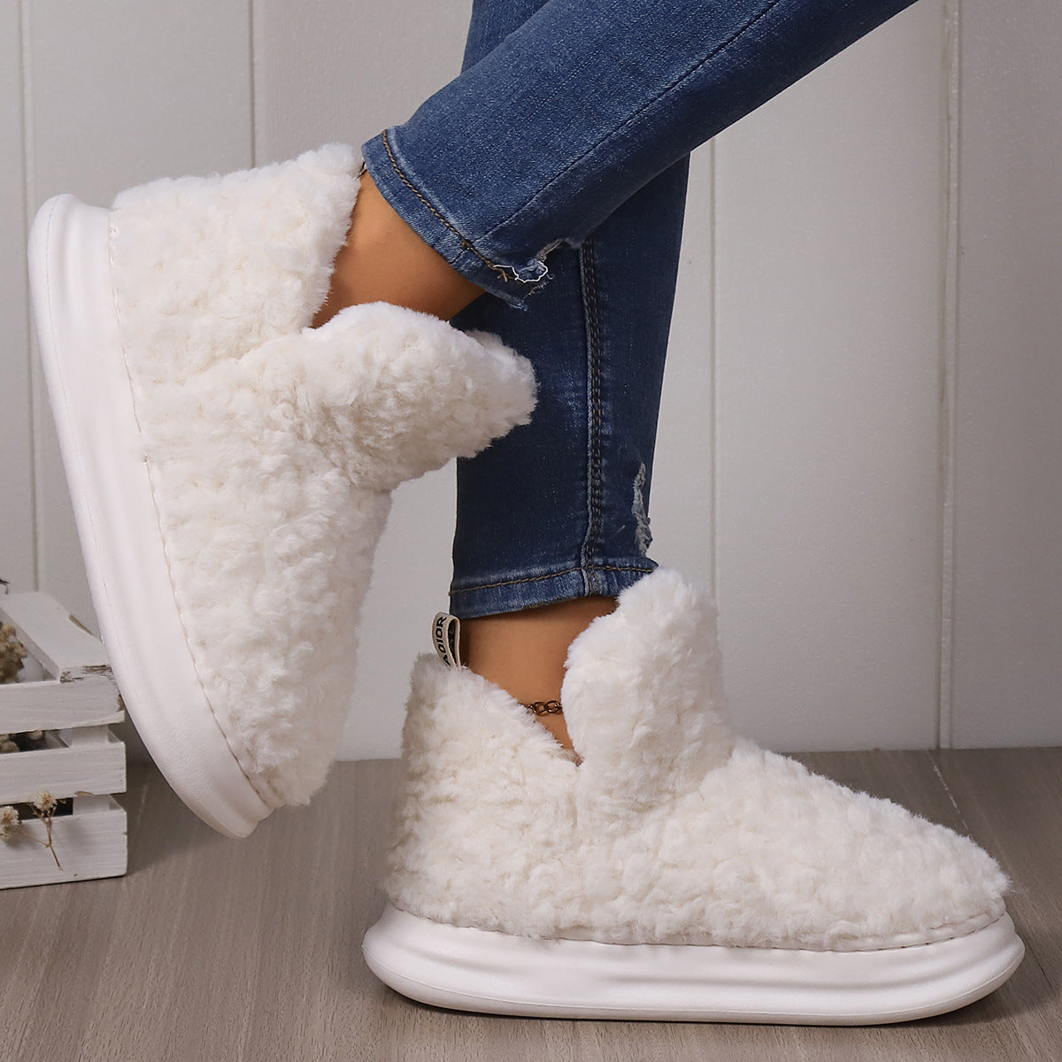 Female Winter Wear High Cotton-padded Shoes