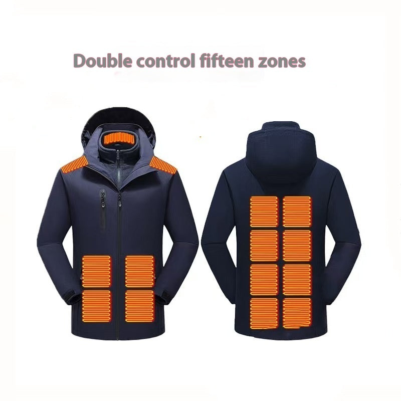 Dual Control Zone 15 Intelligent Heating Shell Jacket