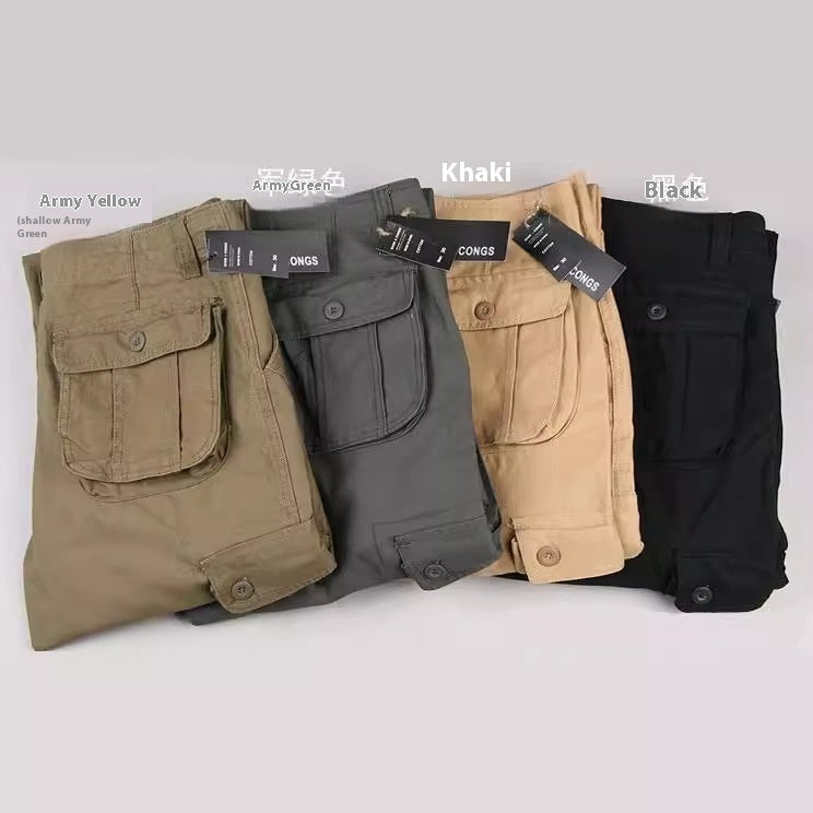 Multi-pocket Men's Casual Loose Labor Protection Pants