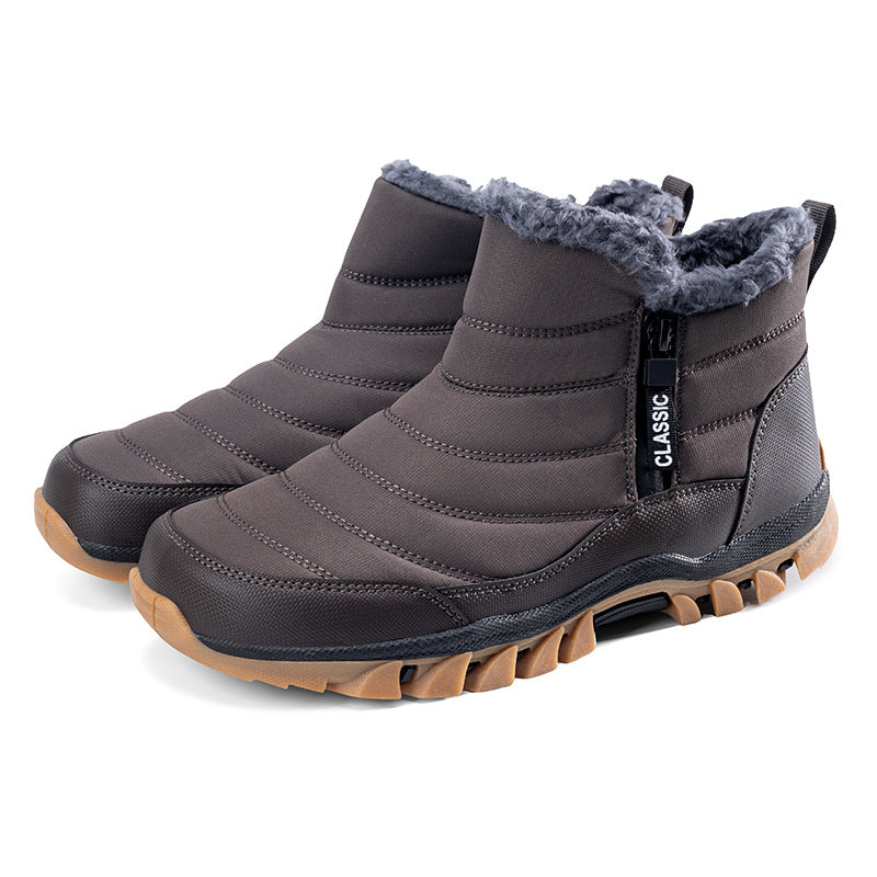 Winter And Spring Warmth Retention Material Non-slip Hiking Shoes