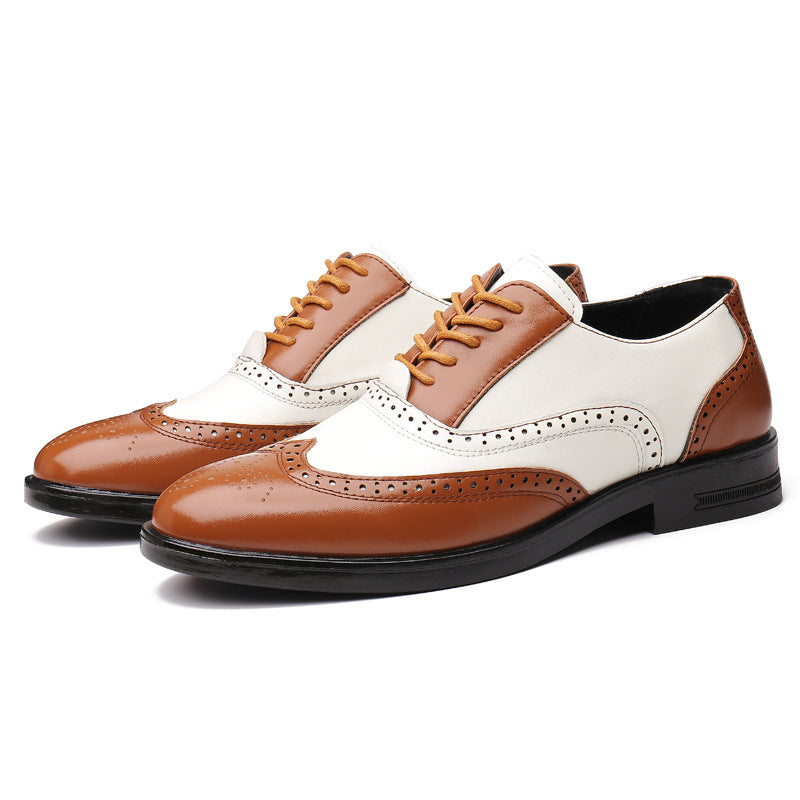 Business Formal Wear Casual Carved Men's Leather Shoes