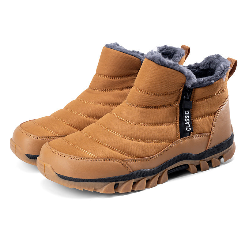 Winter And Spring Warmth Retention Material Non-slip Hiking Shoes