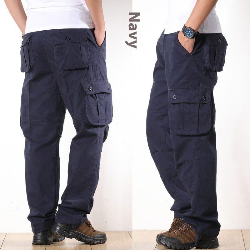 Multi-pocket Men's Casual Loose Labor Protection Pants