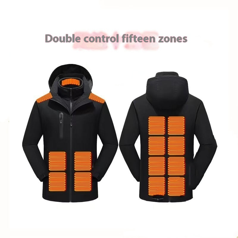 Dual Control Zone 15 Intelligent Heating Shell Jacket