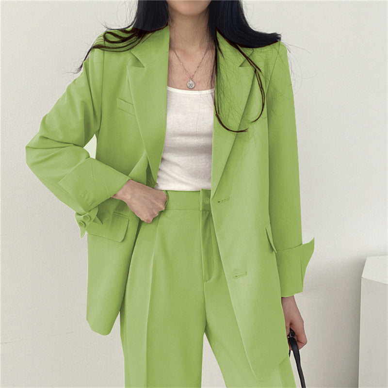 Women's Fashion L Korean Style Leisure Suit Trousers Suit